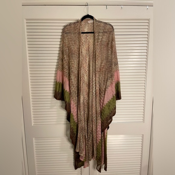 Free People Shimmer Kimono Color Sand - One Size OSFA NWT - Picture 3 of 7